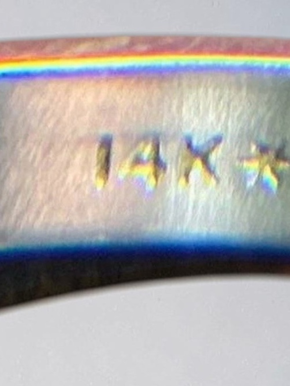 14K White Gold Wedding Band Ring Size 9 Minimalist Comfort Fit Band 2mm - Picture 5 of 10